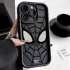 Marvel Spider Man Black Case For iPhone 15 14 13 12 11 Pro Max XR XS 78Plus MINI Y2K Soft Back Cover