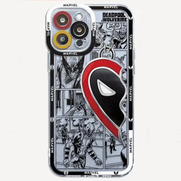 Marvel Deadpool Wolverine Clear Phone Case for Apple iPhone 16 11 12 13 14 15 pro Max XS XR X 13 12 Mini 7 8 plus - Image 5